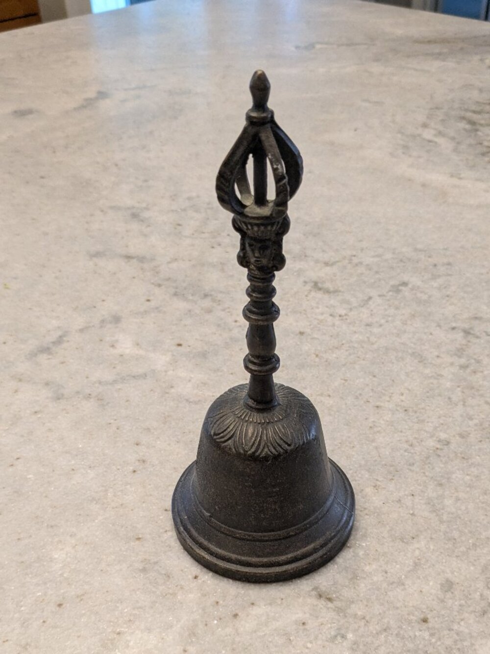 Very Old Buddhist Bell Tibetan Ritual Temple Meditation Exotic Possibly Brass